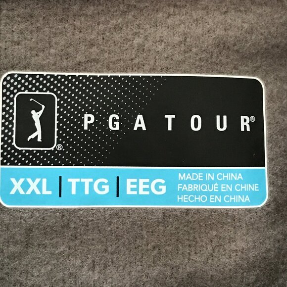 PGA Tour Puffer Vest Jacket Men XXL Black Full Zip Water Resistant Zip Pocket - Picture 3 of 11